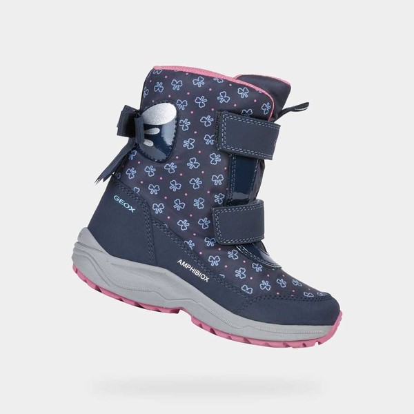 Geox Amphibiox Navy Blue Kids Ankle Boots SS20.1SA733